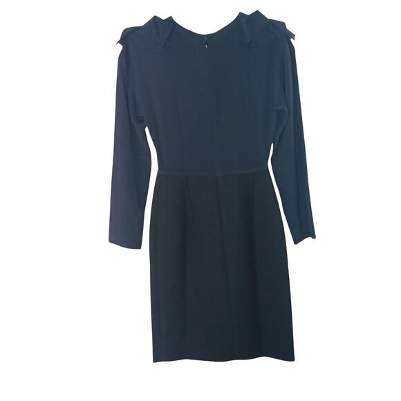 Fendi Navy Blue Long Sleeve Dress Size 38 IT | Made in Italy Designer Sheath - Picture 5 of 16